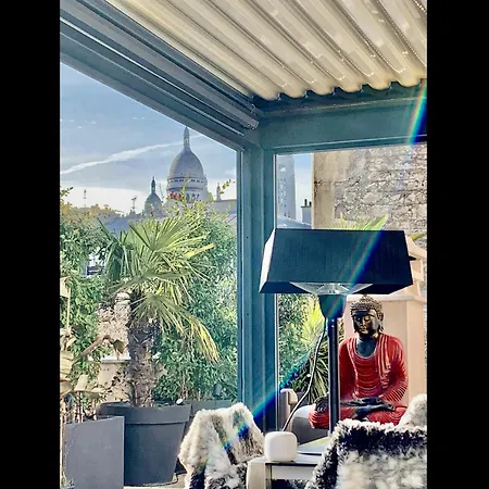 Daire Luxury Rooftop Escape With Jacuzzi & Sacre-coeur View *